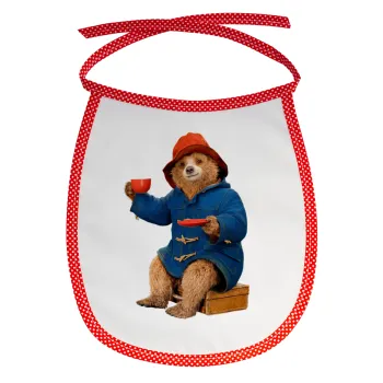 Αρκουδάκι Πάντινγκτον, Σαλιάρα μωρού αλέκιαστη με κορδόνι Κόκκινη