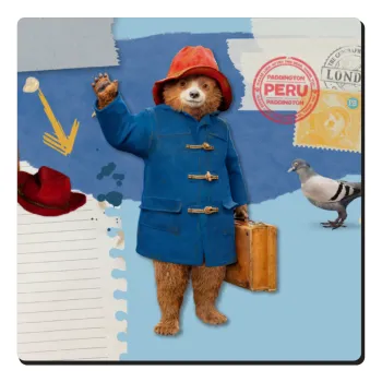 Αρκουδάκι Πάντινγκτον, Τετράγωνο μαγνητάκι ξύλινο 6x6cm