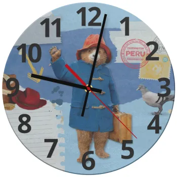 Αρκουδάκι Πάντινγκτον, Ρολόι τοίχου γυάλινο (30cm)