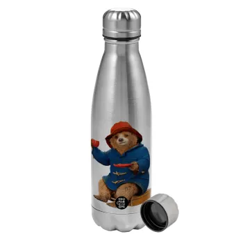 Αρκουδάκι Πάντινγκτον, Metallic water bottle, stainless steel, 750ml