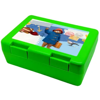 Αρκουδάκι Πάντινγκτον, Children's cookie container GREEN 185x128x65mm (BPA free plastic)
