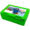 Children's cookie container GREEN 185x128x65mm (BPA free plastic)
