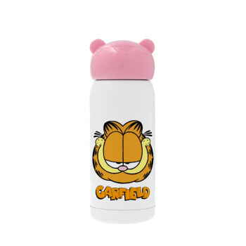 Garfield, Ροζ ανοξείδωτο παγούρι θερμό (Stainless steel), 320ml
