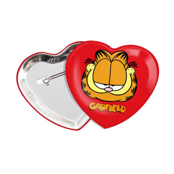 Garfield, Κονκάρδα παραμάνα καρδιά (57x52mm)