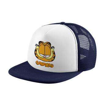 Garfield, Καπέλο Ενηλίκων Soft Trucker με Δίχτυ Dark Blue/White (POLYESTER, ΕΝΗΛΙΚΩΝ, UNISEX, ONE SIZE)