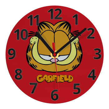 Garfield, Ρολόι τοίχου γυάλινο (20cm)