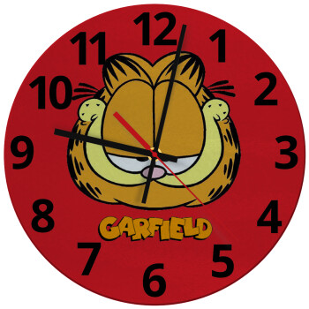 Garfield, Ρολόι τοίχου γυάλινο (30cm)