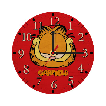 Garfield, Ρολόι τοίχου ξύλινο plywood (20cm)