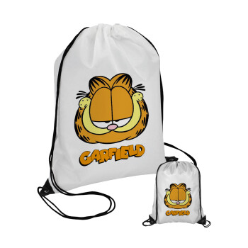 Garfield, Τσάντα πουγκί με μαύρα κορδόνια (1 τεμάχιο)