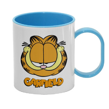 Garfield, Κούπα (πλαστική) (BPA-FREE) Polymer Μπλε για παιδιά, 330ml