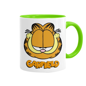 Garfield, Mug colored light green, ceramic, 330ml