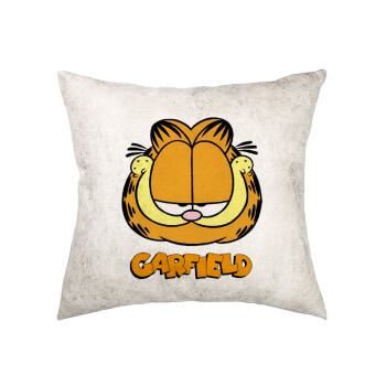Garfield, Μαξιλάρι καναπέ Δερματίνη Γκρι 40x40cm με γέμισμα