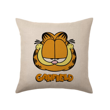 Garfield, Μαξιλάρι καναπέ ΛΙΝΟ 40x40cm περιέχεται το  γέμισμα