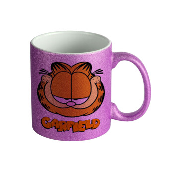 Garfield, Κούπα Μωβ Glitter που γυαλίζει, κεραμική, 330ml