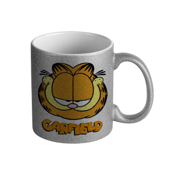 Garfield, Κούπα Ασημένια Glitter που γυαλίζει, κεραμική, 330ml
