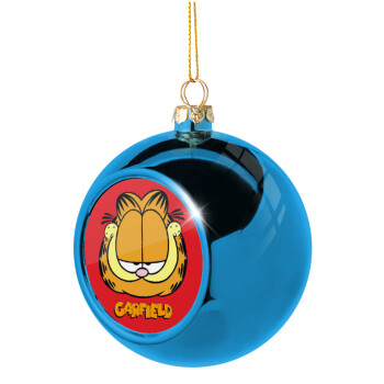 Garfield, Χριστουγεννιάτικη μπάλα δένδρου Μπλε 8cm