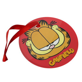 Garfield, Χριστουγεννιάτικο στολίδι γυάλινο 9cm