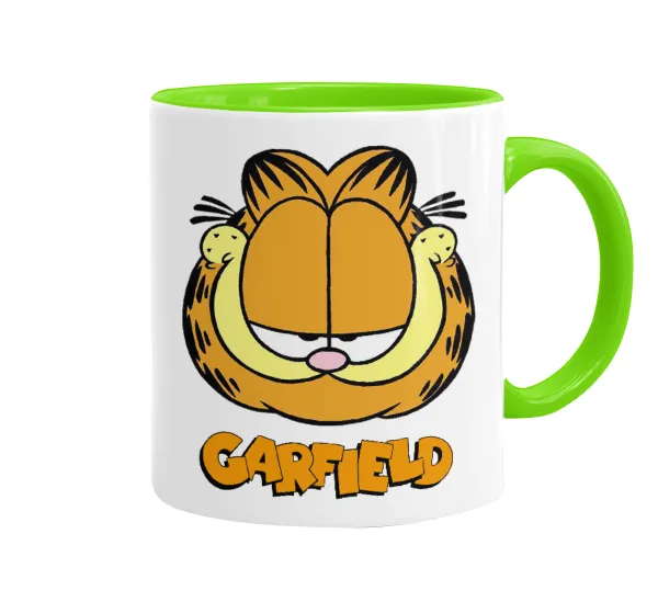 Garfield — Mug colored light green, ceramic, 330ml