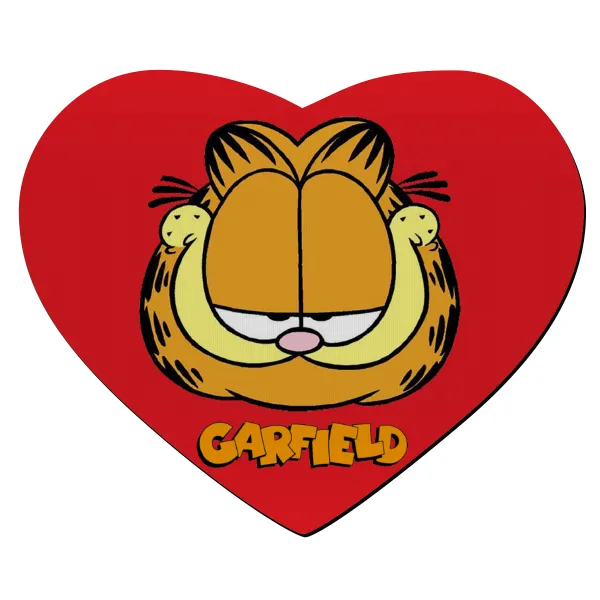 Garfield — Mousepad καρδιά 23x20cm