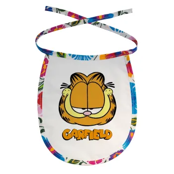 Garfield, Σαλιάρα μωρού αλέκιαστη με κορδόνι Χρωματιστή