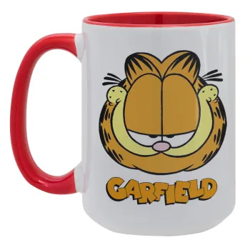 Garfield, Κούπα Mega 15oz, κεραμική Κόκκινη, 450ml