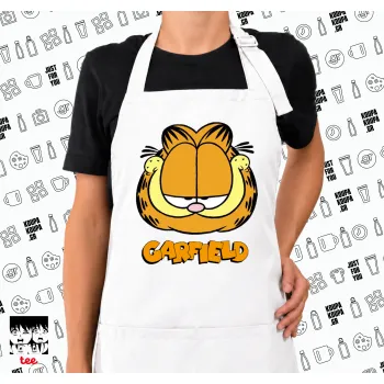 Garfield, Ποδιά μακριά Σεφ ολόσωμη με τσέπες white (ΕΝΗΛΙΚΩΝ)
