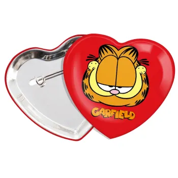 Garfield, Κονκάρδα παραμάνα καρδιά (57x52mm)