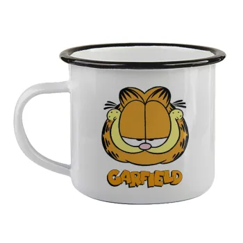 Garfield, Κούπα εμαγιέ με μαύρο χείλος 360ml