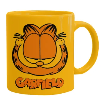 Garfield, Ceramic coffee mug yellow, 330ml
