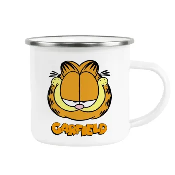 Garfield, Κούπα Μεταλλική εμαγιέ λευκη 360ml