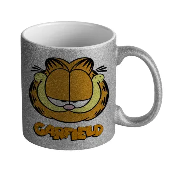 Garfield, Κούπα Ασημένια Glitter που γυαλίζει, κεραμική, 330ml