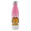 Μεταλλικό παγούρι θερμός Ροζ/Λευκό (Stainless steel), διπλού τοιχώματος, 500ml