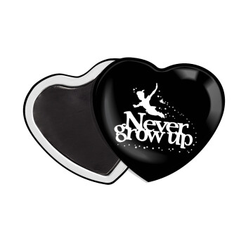 Peter pan, Never Grow UP, Μαγνητάκι καρδιά (57x52mm)