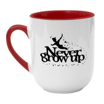 Peter pan, Never Grow UP, Κούπα κεραμική tapered 260ml