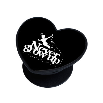 Peter pan, Never Grow UP, Phone Holders Stand  καρδιά Μαύρο Βάση Στήριξης Κινητού στο Χέρι