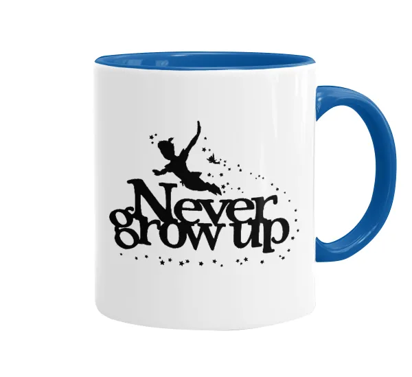 Peter pan — Mug colored blue, ceramic, 330ml