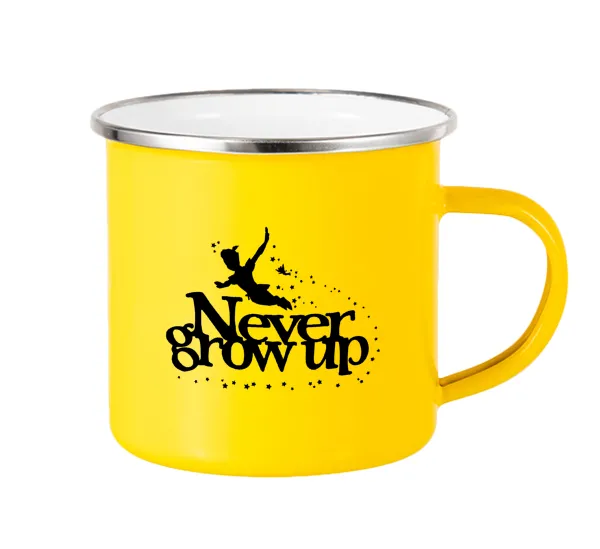Peter pan — Yellow Enamel Metallic Cup 360ml