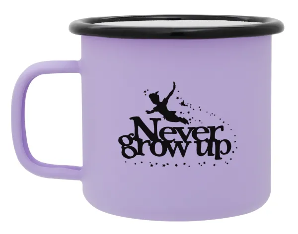Peter pan — Κούπα Μεταλλική εμαγιέ ΜΑΤ Light Pastel Purple 360ml