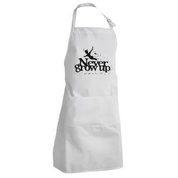 Peter pan, Never Grow UP, Ποδιά Σεφ Ολόσωμη Ενήλικων (με ρυθμιστικά και 2 τσέπες)