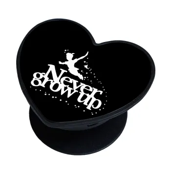 Peter pan, Never Grow UP, Phone Holders Stand  καρδιά Μαύρο Βάση Στήριξης Κινητού στο Χέρι
