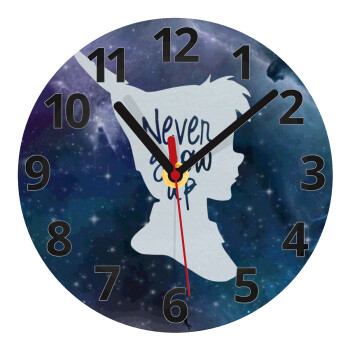 Never Grow UP, Ρολόι τοίχου γυάλινο (20cm)