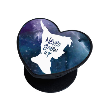 Never Grow UP, Phone Holders Stand  καρδιά Μαύρο Βάση Στήριξης Κινητού στο Χέρι