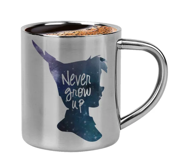 Never Grow UP — Double-wall metal cup for espresso (220ml)