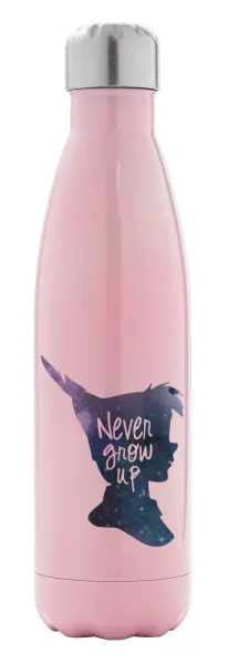 Never Grow UP — Metal mug thermos Pink Iridiscent (Stainless steel), double wall, 500ml