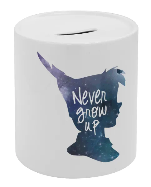 Never Grow UP — Κουμπαράς πορσελάνης με τάπα