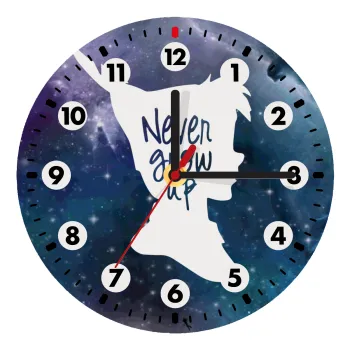 Never Grow UP, Ρολόι τοίχου ξύλινο (20cm)