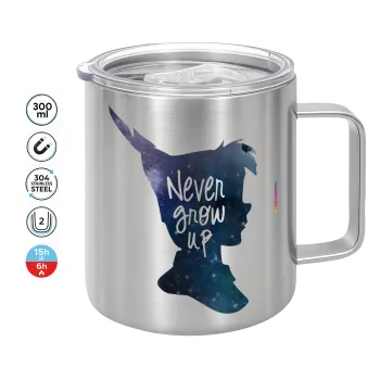 Never Grow UP, Κούπα Ανοξείδωτη διπλού τοιχώματος 300ml