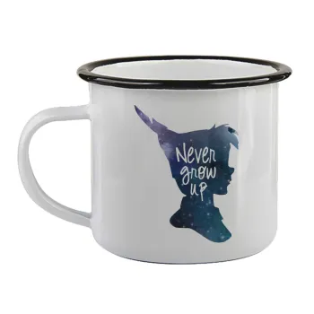 Never Grow UP, Κούπα εμαγιέ με μαύρο χείλος 360ml