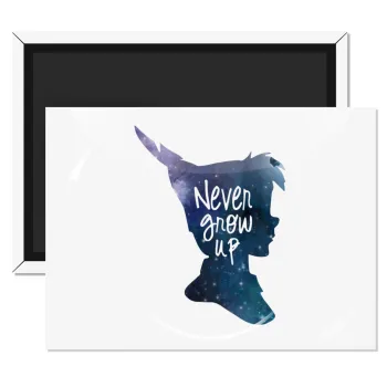 Never Grow UP, Ορθογώνιο μαγνητάκι ψυγείου διάστασης 9x6cm