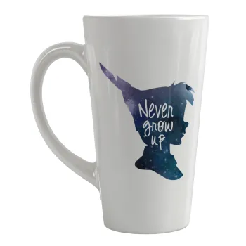 Never Grow UP, Κούπα κωνική Latte Μεγάλη, κεραμική, 450ml